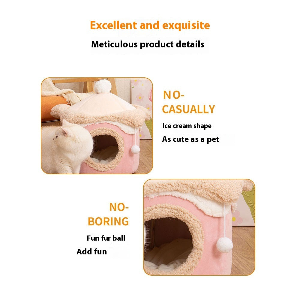 Ice Cream House Pet Bed