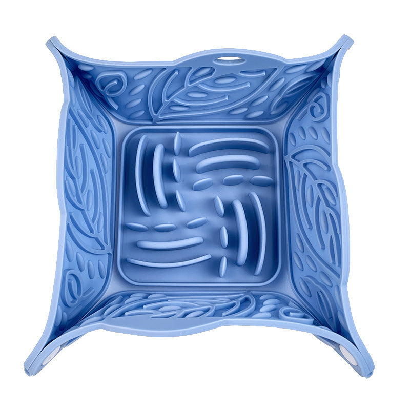Pet Silicone Foldable Slow Feeding Bowl