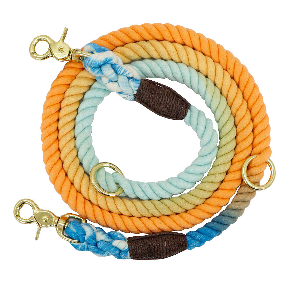 Gradient Color Dog Collars Accessories Leashes
