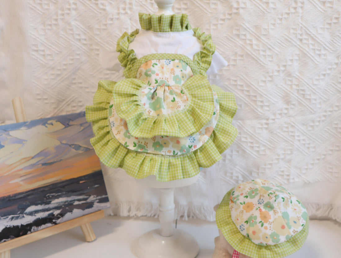 Pet Pumpkin Cake Skirt Thin Cat Sweater