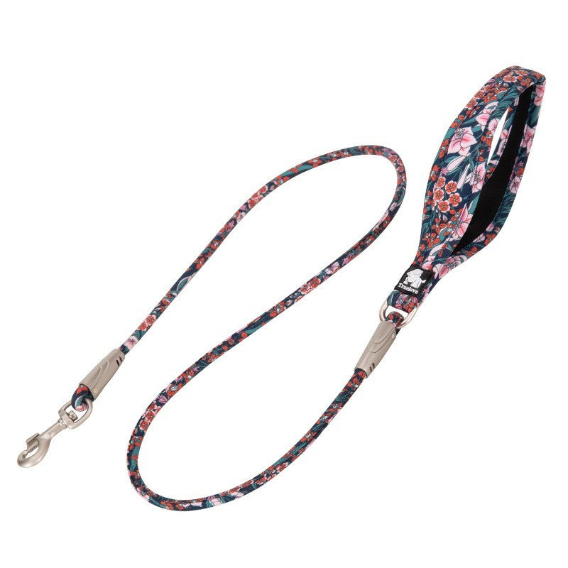 Outdoor Pet Dog Floral Holding Rope