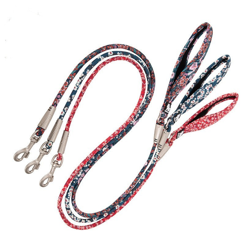 Outdoor Pet Dog Floral Holding Rope