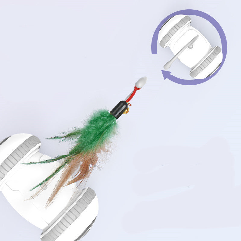 Interactive Cat Toy With Pet Feather Toys