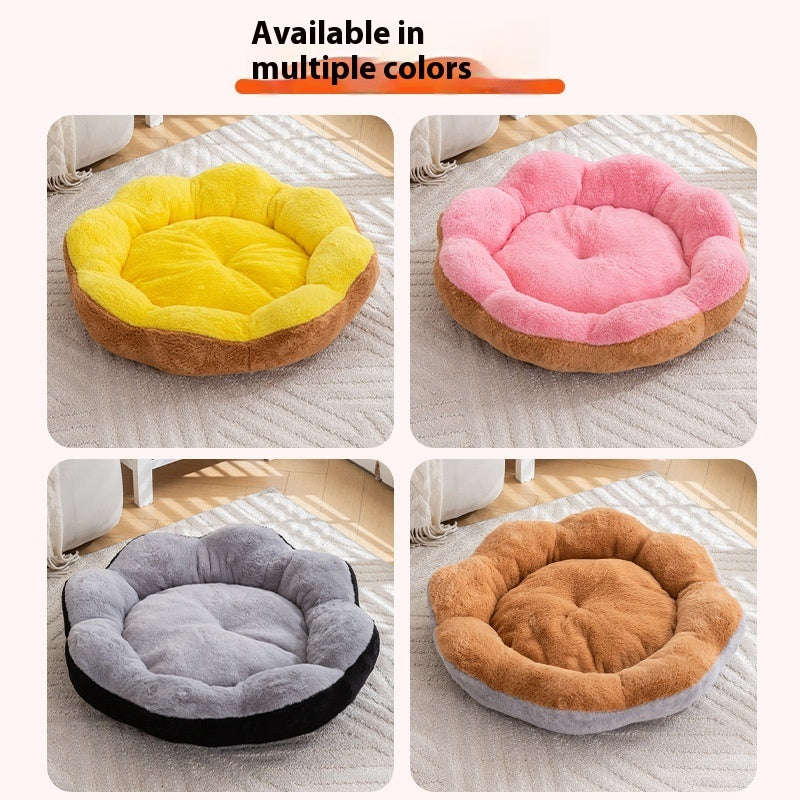 Thick Warm Cat Plush Round Nest