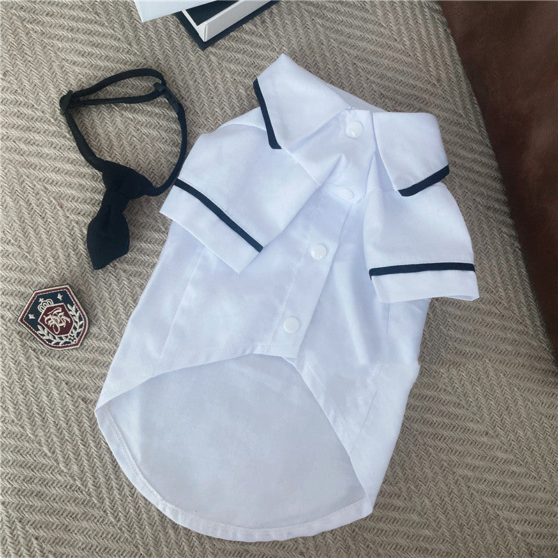 Pet Dress British Plaid Sweater Spring