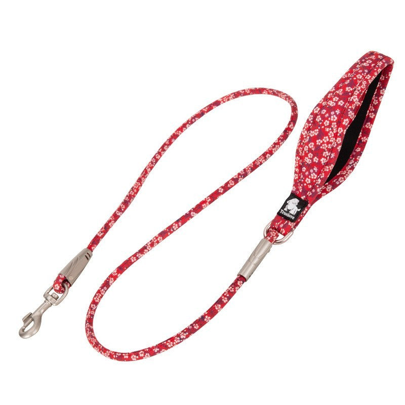 Outdoor Pet Dog Floral Holding Rope