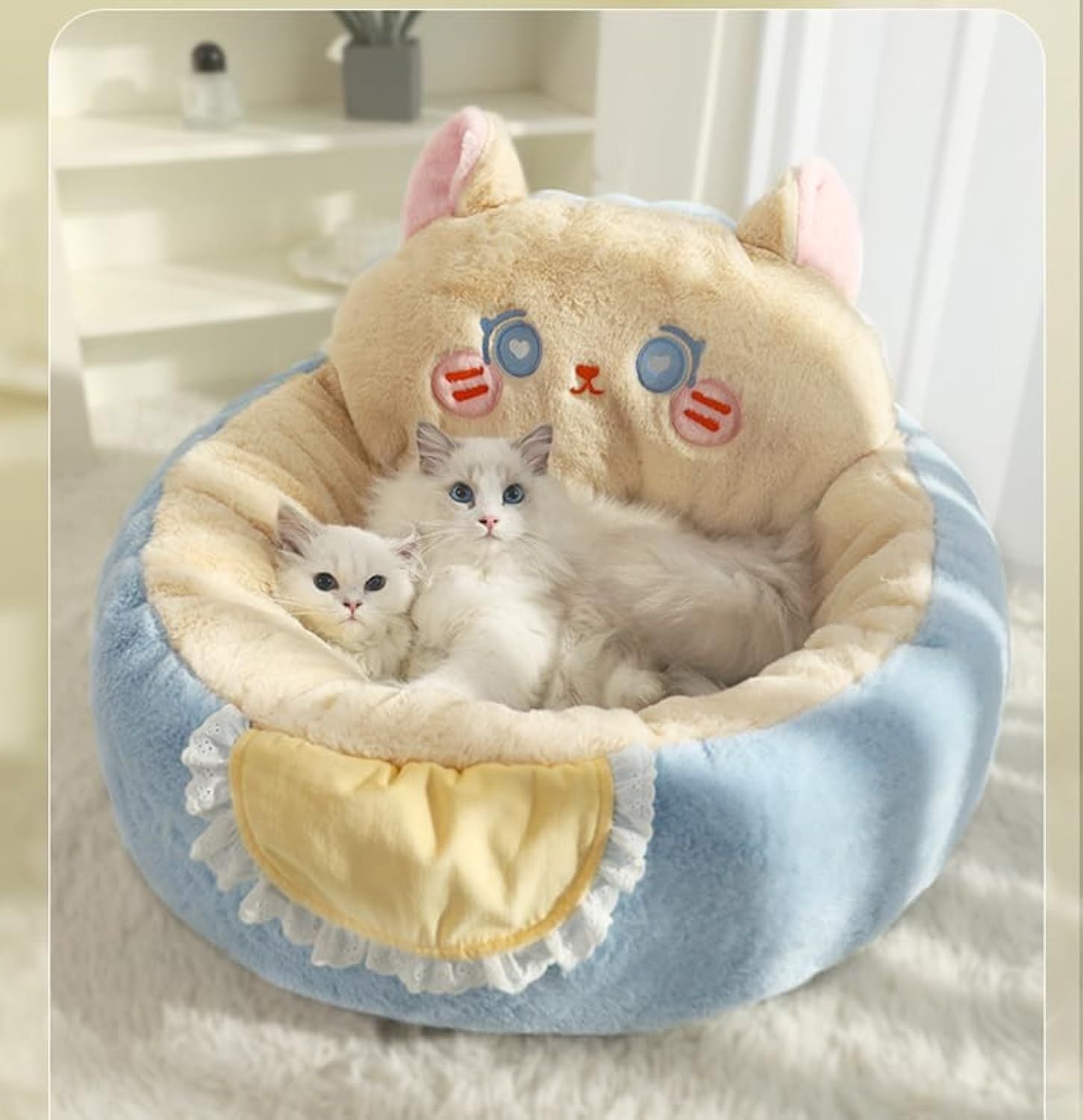 Removable Washable Cushioned Pet Bed