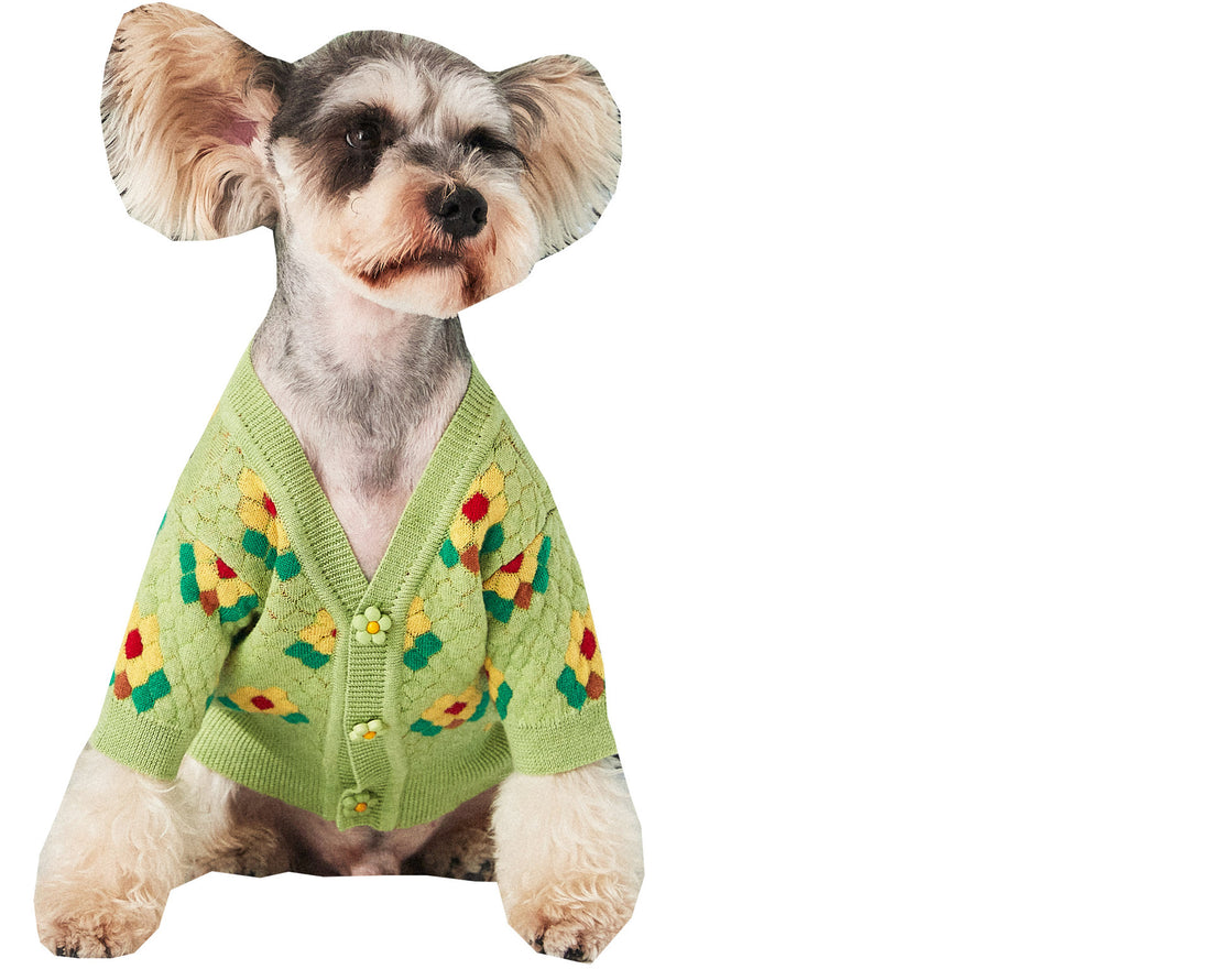 Pet Dog Sweater Cardigan